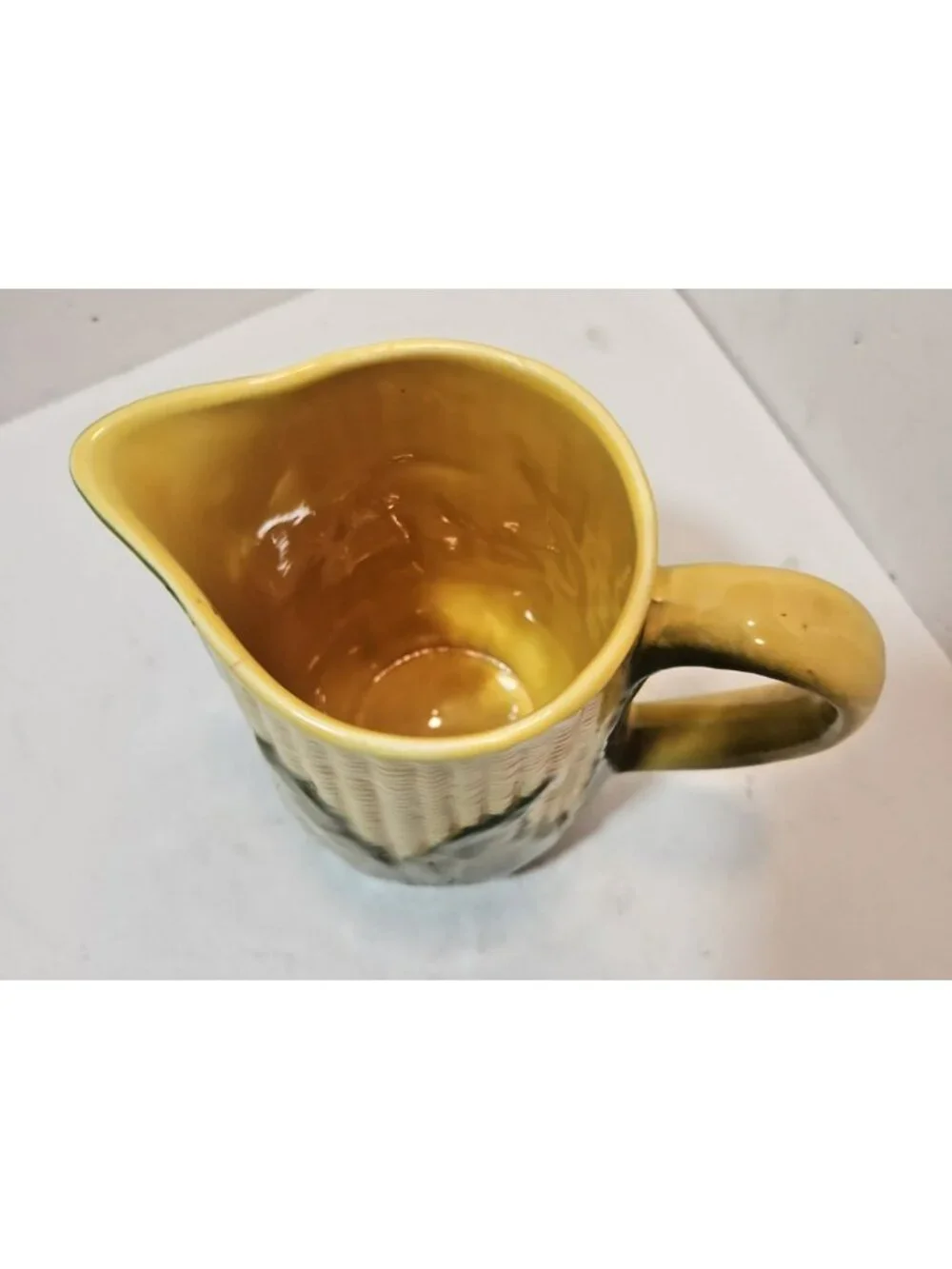 Vtg Shawnee Pottery Yellow King Corn # 71 Tall Water Pitcher Novelty Corn Shape
